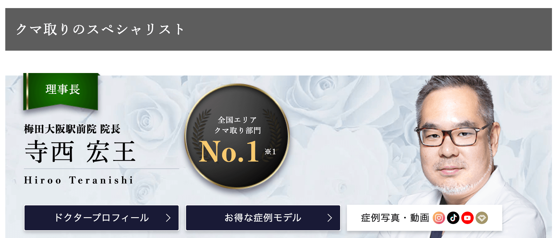 クマ取りにおすすめのクリニックTCB東京中央美容外科_専門医がん予防メディカルクラブ「まもーる」｜プリベントメディカル株式会社